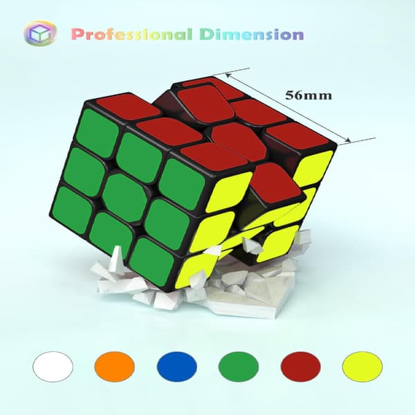 Speed Cube, Original Speed Cube Super Holdbar Sticker med Levende Farver