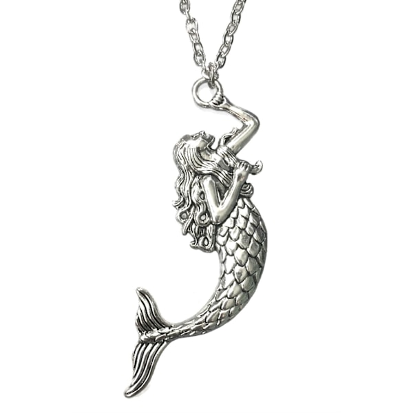 Halsband MERMAID SIREN Sjöjungfru Sagoväsen Lång Kedja