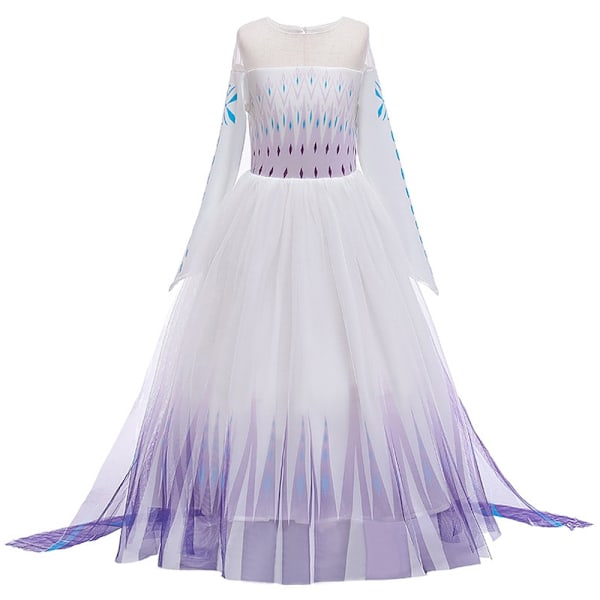 Prinsessa Elsa Kostym Frozen Elsa Klänning 10cm Ljusblå-Xin Ljusblå 120 Light Blue