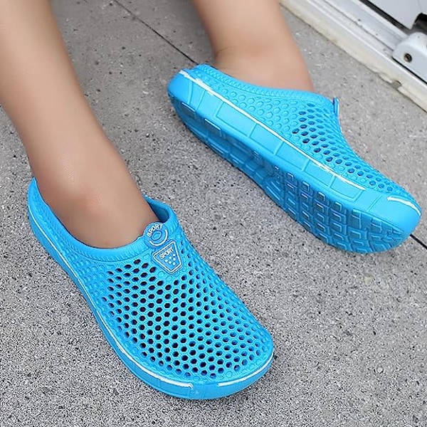 Unisex Träskor Casual Tofflor Snabbtorkande Sandaler Ljusblå Light blue 40