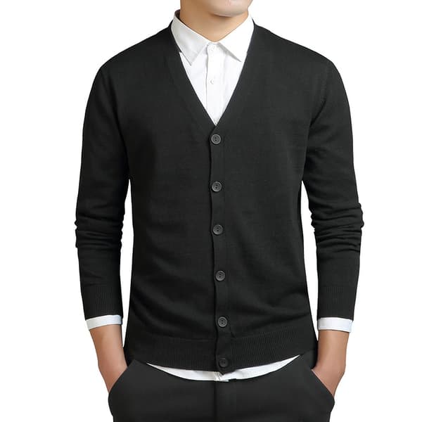 (m) Herreblazer med knapper, let strik