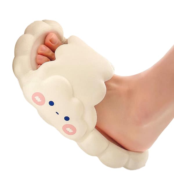 Tofflor flip-flops Beach Cloud för kvinnor vita white 38-39