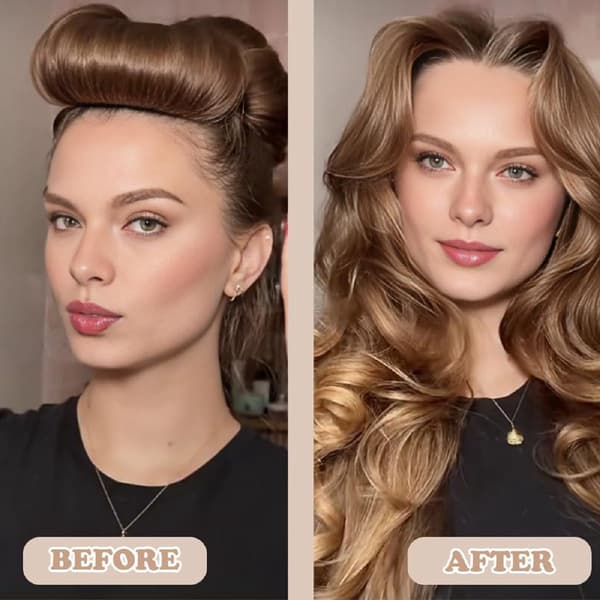 SOHO Heatless Flexi Rod Buns Brun - Krøller uden varme