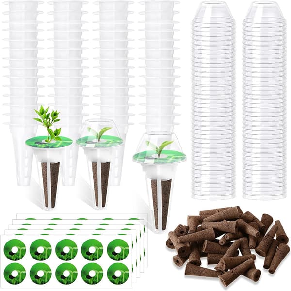 30 hydroponiske plantesett for innendørs dyrking og hagehydroponikk