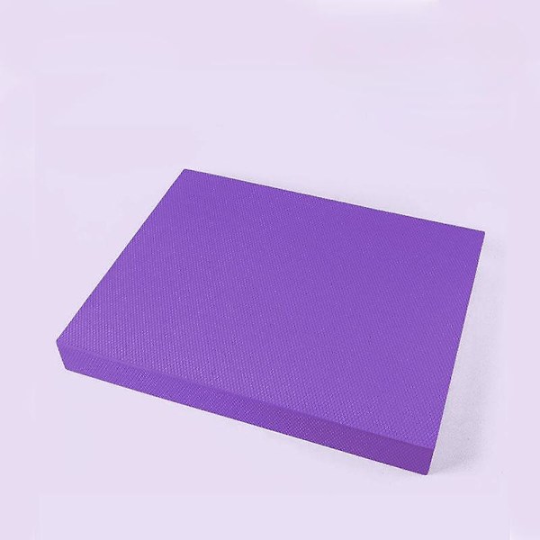 Jooga tasapainomatto tasapainotuskumimatto lankkutuki pehmeä tyyny miehille ja naisille liukumaton, vedenkestävä ja pehmeä -aaaBY Purple Purple 40*30*5cm