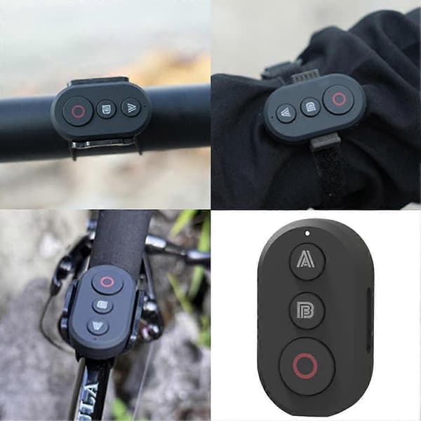 Fjärrkontroll för DJI Osmo Action 4/5 Pro, trådlös med handledsrem, enknapps-väckning, kompatibel med actionkameror Black