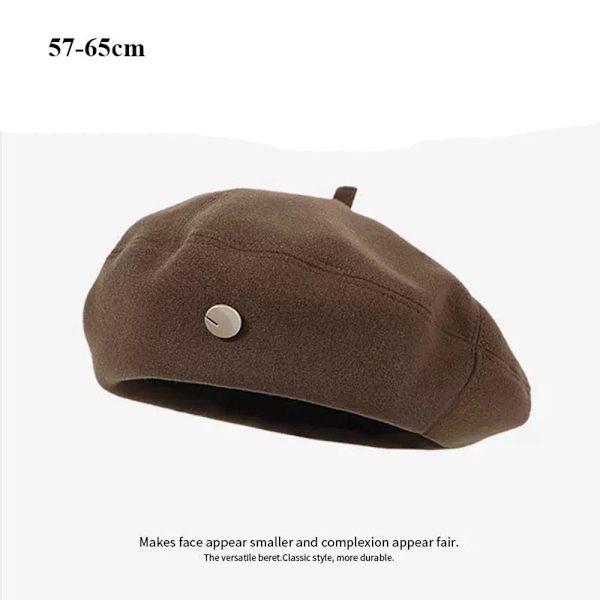 Damebereter Vinterhatter KAFFE 57-65CM Kaffe Coffee 55-59cm