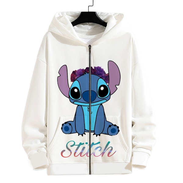 Stitch Hoodies Hoodie Dragkedja Jacka Topp Ytterkläder Fans Present Homecoming 3D A5 3XL