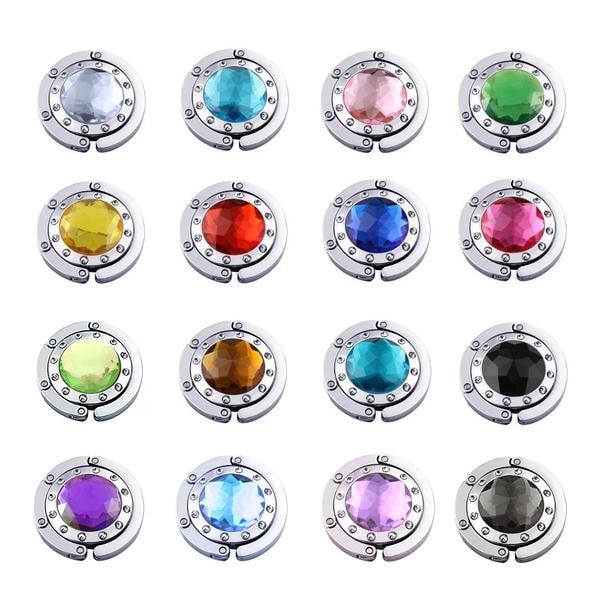 Veskekrok Rhinestone - 16 forskjellige farger Blå (Ljus)