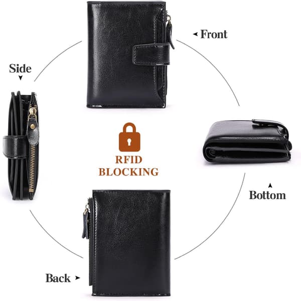 Damepung ægte læder slank, kvindedagsgave 11