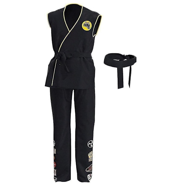 Cobra Kai Cosplay -asu, paita, housut, asut, Halloween-karnevaaliasu 190