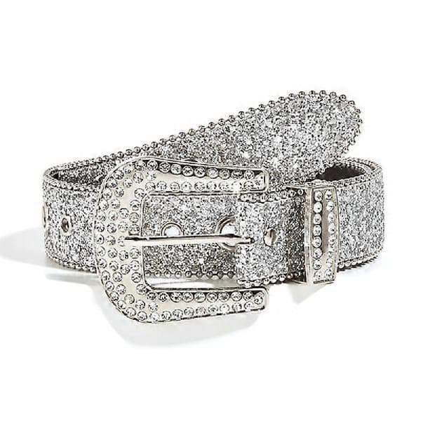 Rhinestone belte Midjebånd sky blue