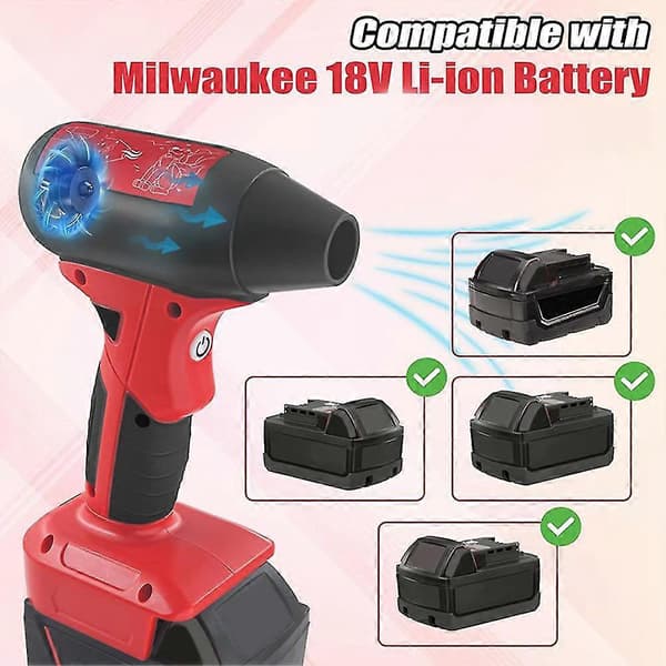 Mini Jet-Dry Blåser Håndholdt Trådløs Børsteløs Støvsuger Multifunksjonell 4 Moduser Elektrisk Luftblåser For Dewalt