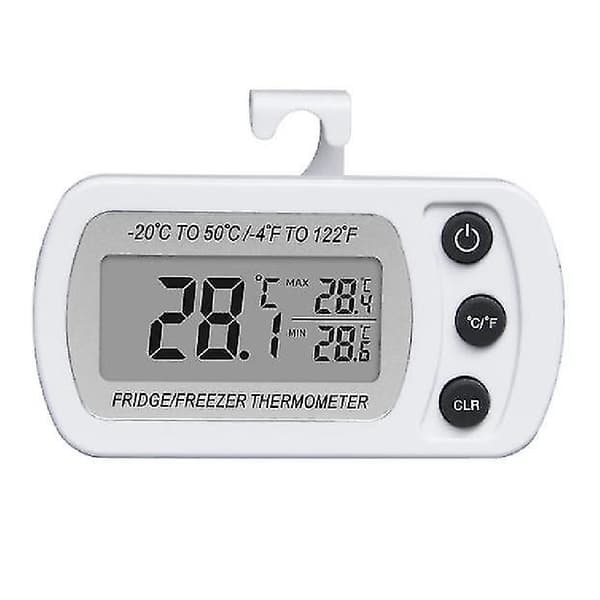 LCD digital termometer för frystemperatur -20~50 grader kylskåpstermometer Ny White