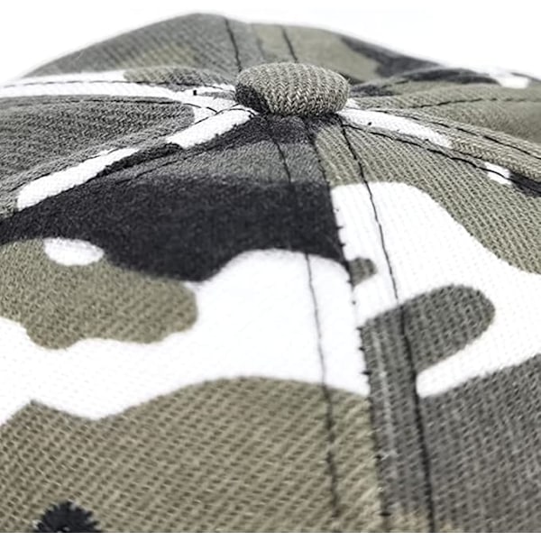 Camo Baseballkeps, Casual Camo Baseballkeps Solhatt Män Pojkar Armé Kamouflage Baseballkeps Unisex Justerbar Klassisk Baseballkeps Kvinnor Solhattar