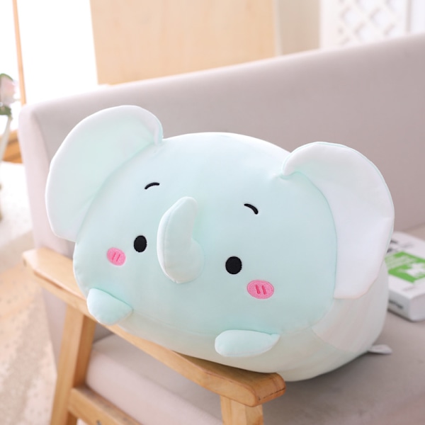 Vauvan norsu Uusi 20 cm 60 cm Squishmallows plusslelu Eläin Kawaii pehmeä suuri tyyny 20cm Baby elephant