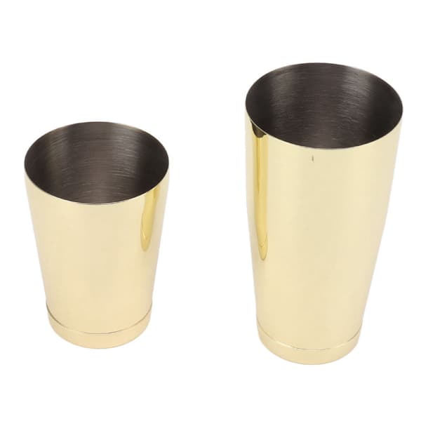 304 rustfrit stål todelt cocktailshaker (med bundkop) gold