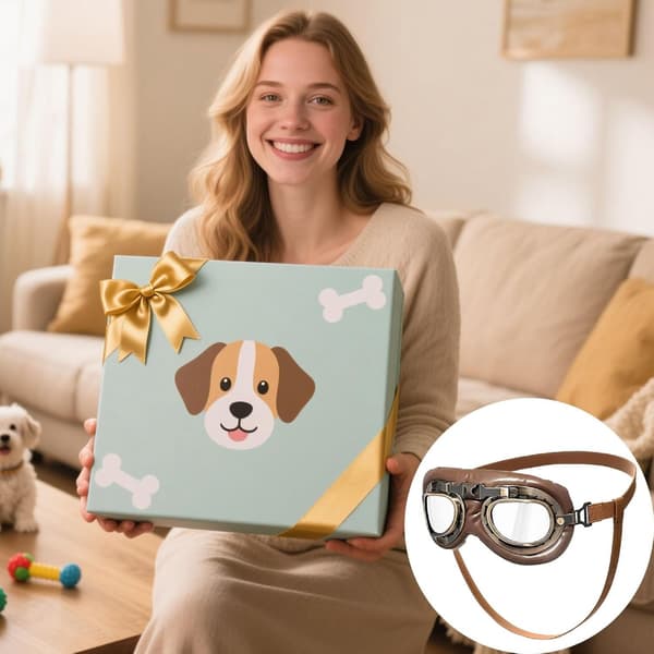 Hundebriller, vernebriller spesielt designet for mellomstore til store hunder