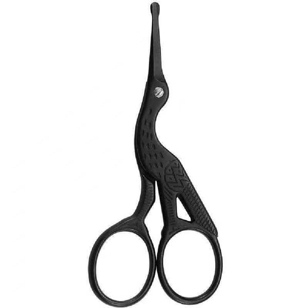 Näs- och örhårssax i rostfritt stål, böjd mustasch, näshår, örhår