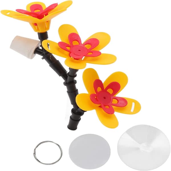 Fuglefoder Blomster, Sikker DIY Kolibrifoder til Terrasse Have Ophæng (Tre Blomster)