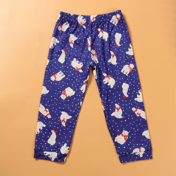 Familiepyjamas til jul - Julepyjamas Matchende sæt barn blå child blue 3-4Y