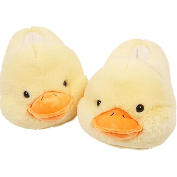 Damesko, Fuzzy Duck Haj Løve Hunde Hjemmesko til Vinter Søde Damesko Skridsikre Indendørs Udendørs Sko EU Størrelse 41-45 duck,35-40