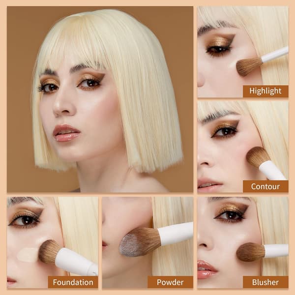 Makeupbørster sæt makeupbørster 10 stk Makeupbørste Foundation
