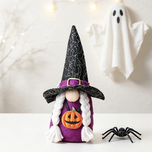 4PCS Vampire Cartoon Dwarf Elf Ornament Halloween Table Decoration (Girls)