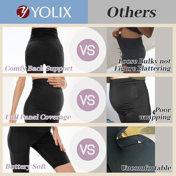 Korte mom-leggings til kvinder, sorte black M