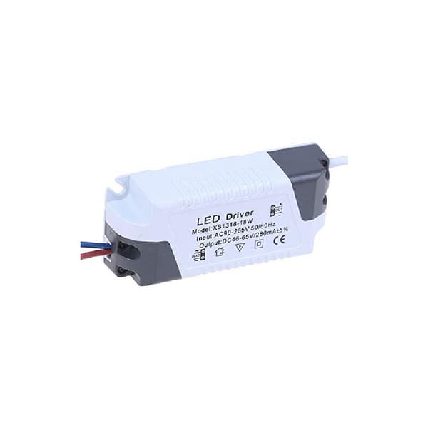 2x LED-driver, 25-36W, transformator for LED-taklampe, LED-panel strømforsyning, DC-kontakt for LED-taklampe (25-36W)