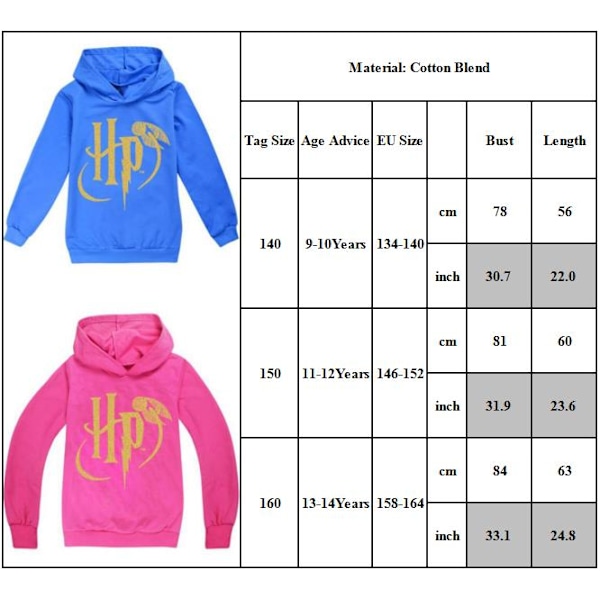 Hogwarts Harry Potter Lasten Huppari Collegepaita Pusero musta black 140cm