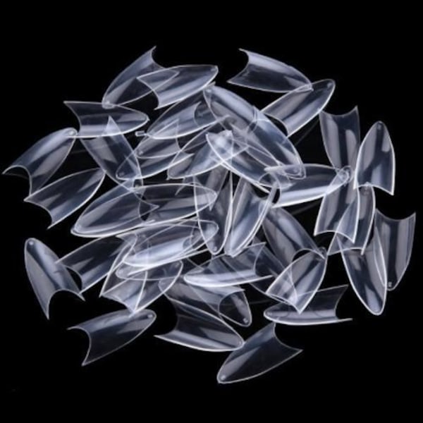 500 st nageltippar stiletto tippar lösnaglar nageltippar Clear