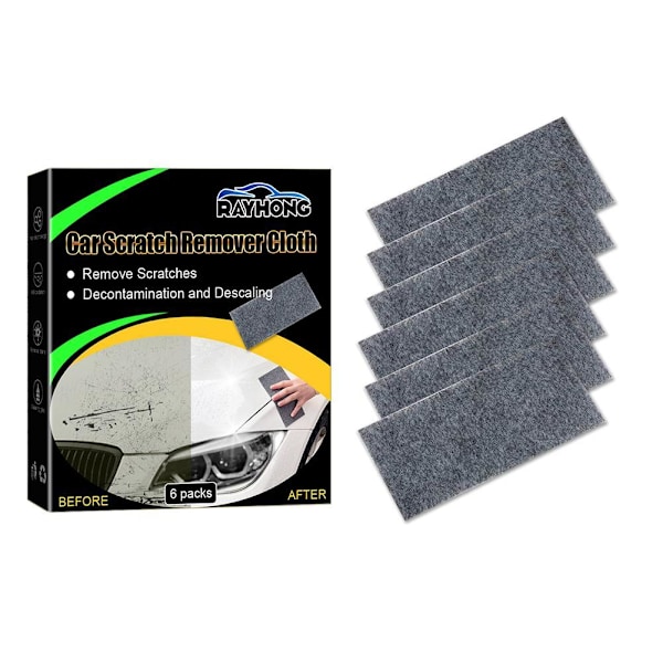6-pak Nano Sparkle Cloth Bilreparationstyg Nano Magic Cl