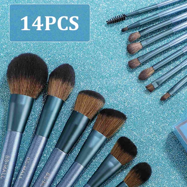 BS03 - BS-MALL 14 stk. eksklusive Make-up / makeup børster af bedste kvalitet 150