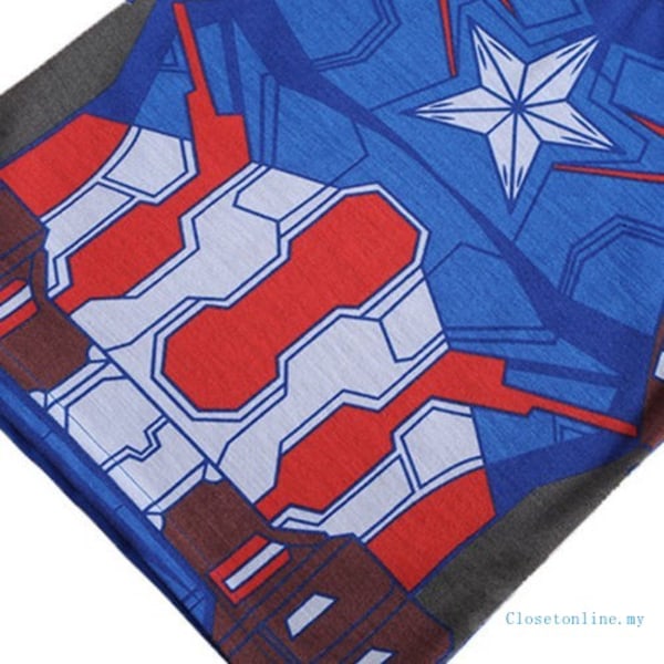Pojkar Långärmad Byxa 2-delad Outfit Marvel Iron Man Dräkt Captain 1 Captain 1 95