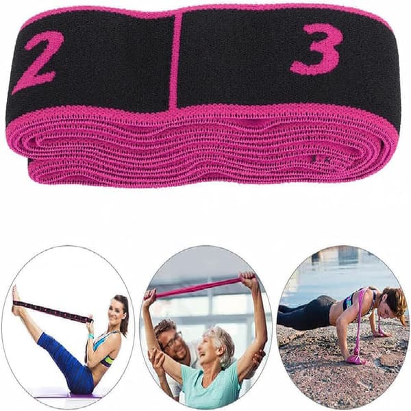 Elastisk yogarem, stretchträningsbälte, latinsk träningsrem, M