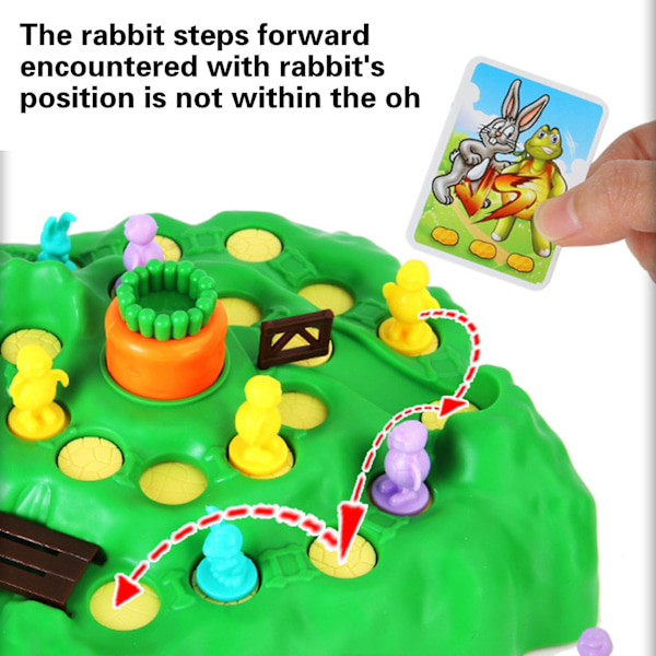 1 Set Kanin-Fällan Brädspel för Barn Interaktivt Flerspelarspel 3D Actionspel Roligt Race till Toppen för Barnxx