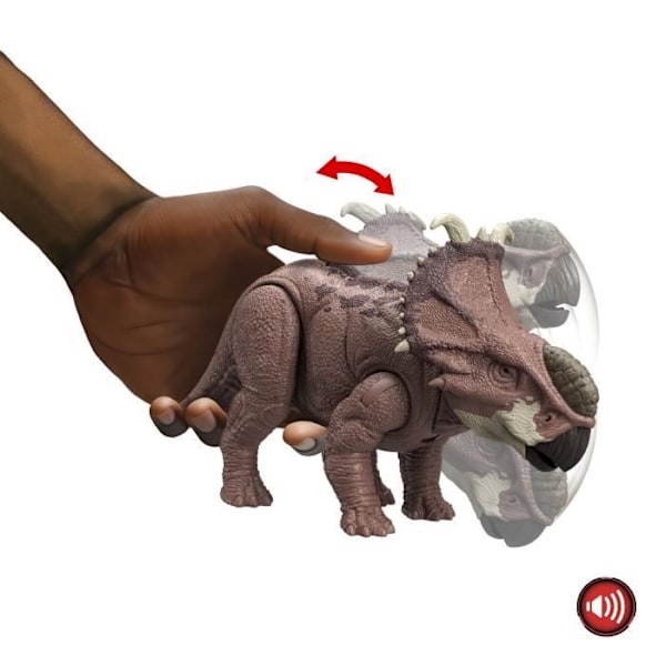 Jurassic World - Pachyrhinosaurus Vildt Brøl - HTK72 Actionfigur