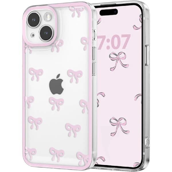 Sött tryckt rosett iPhone-fodral, smalt stötsäkert skyddande telefonfodral för Apple iPhone-serien X