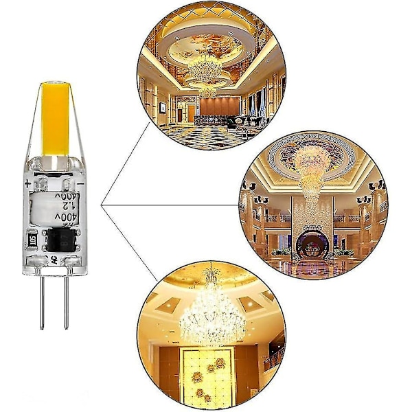 G4 LED 220v 3w 3000k Varm Hvid 160lm, Silikonelamper Erstatter Traditionelle 30w Halogenlamper, 5-pak