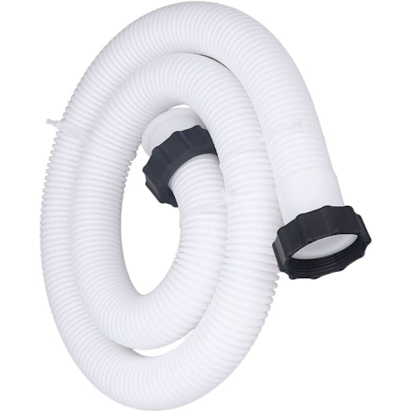 Ersättningsslang för poolpump för Intex 1,5 tum diameter Ersättningsslang för pooler ovan mark Vit 1,5m/4,9ft