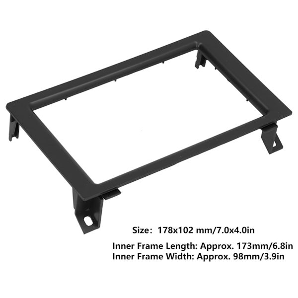 2-DIN Facia Trim Navigationsram Centralstyring Stereo Radio DVD Panel til Saab 9-3 2007-2010