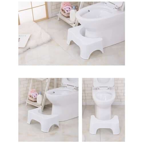 Toilet taburet - Til forstoppelse lindring - hvid hvid white 750