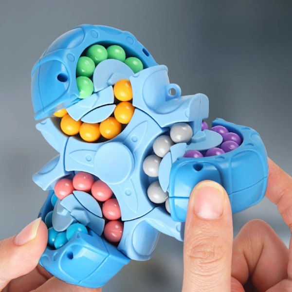 Triangel Gyro Cube Leker Stressavlastning Puslespill Kreativ Magisk Bønne Sekssidig Roterende Kub for Barn Gutter Jenter Hånd Spinner
