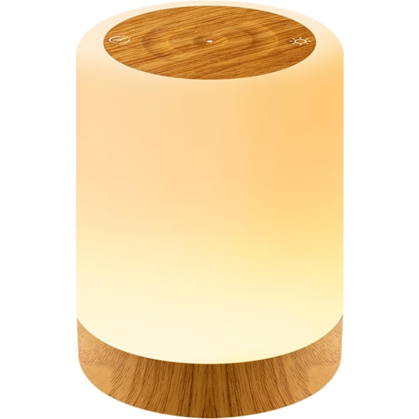 Sengelampe, RGB Farver & 4 Tilstande LED Berøringslampe, Bærbar Trådløs Dæmpbar Lampe med Timerfunktion