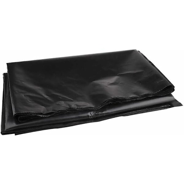 HDPE-kumilevy pieniin lampiin, kalalammikoihin, puutarhan suihkulähteisiin, musta 3 x 3 m.