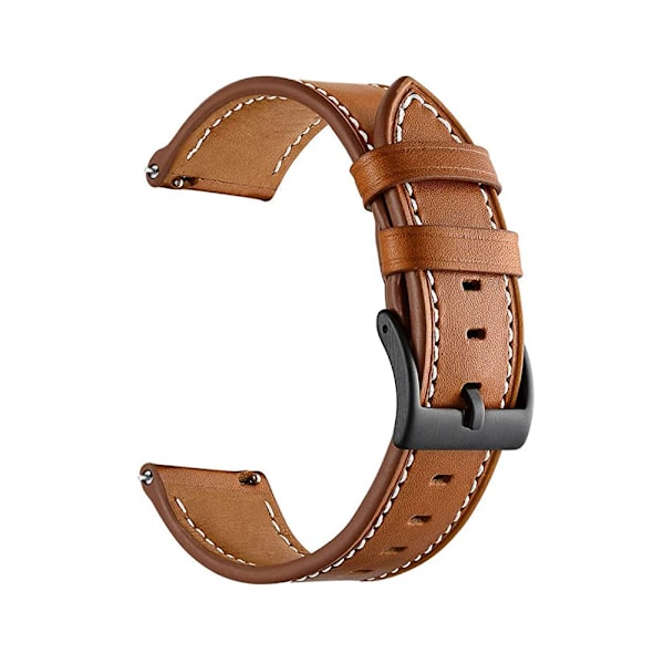 20 22MM Urremærke Læderrem Til Huawei Watch GT 3 2 GT3 GT2 Pro 46mm 42mm Honor Magic Smart Ur Armbånd Armbånd Læder Brun Y Leather Brown 2 Honor Magic 2 42mm