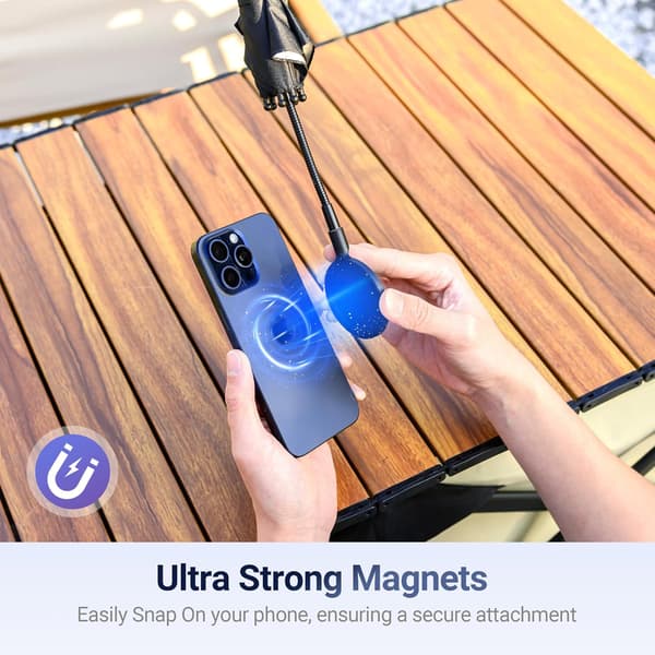 Magnetisk telefonparaply til sol, udendørs telefonskærm med fleksibelt vinkeldesign - BLÅ blue
