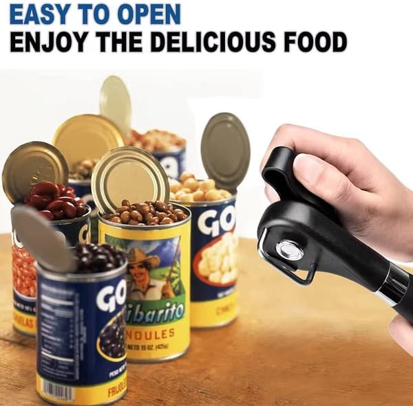 Sikker kant dåseåbner, glat kant håndholdt dåseåbner