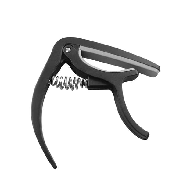 Snap-On gitarr-capo för 6-7 strängar akustisk elektrisk och klassisk gitarr (svart)